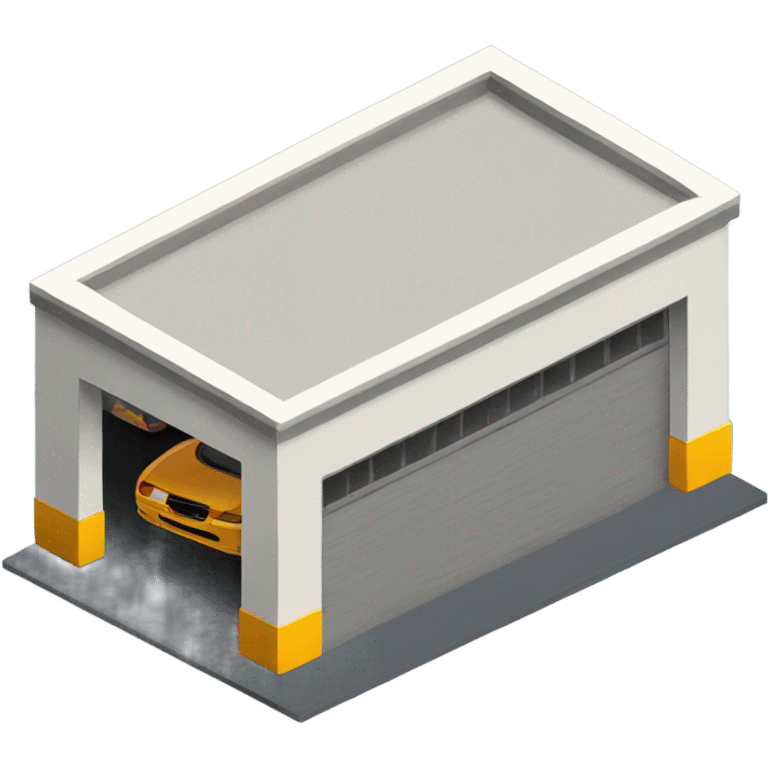 garage isometric emoji