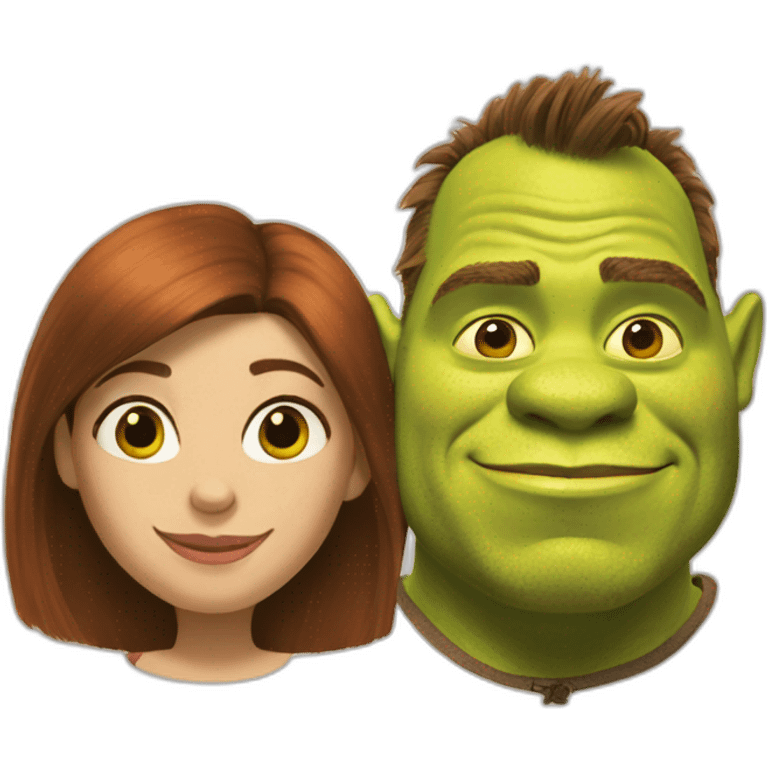 shrek and fiona emoji