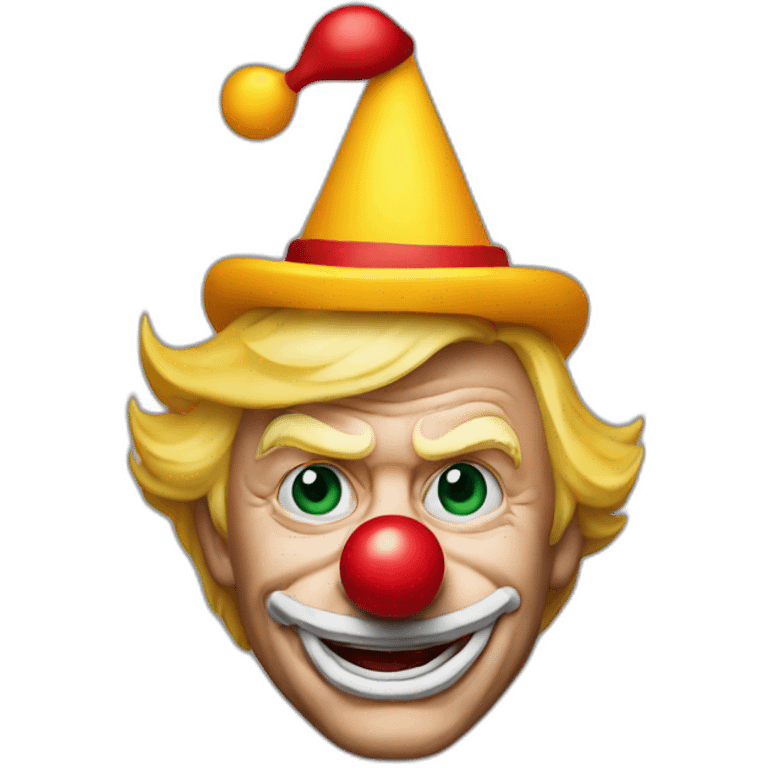 Donald trump as clown emoji