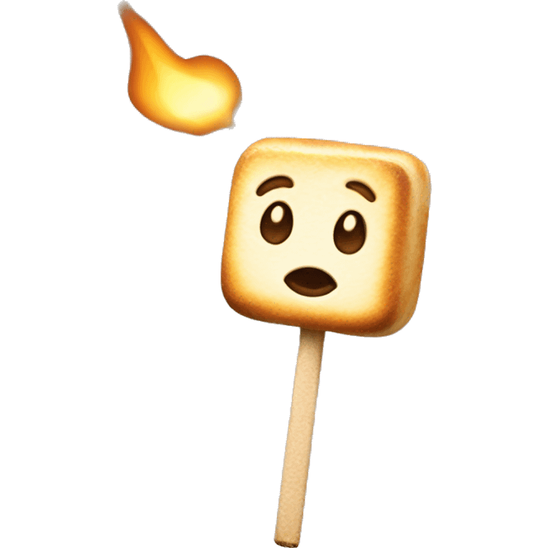 toasted marshmallow on stick emoji