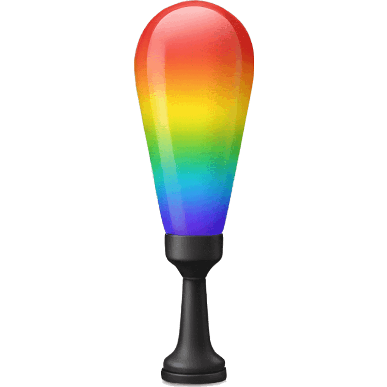 una lampara arcoiris emoji