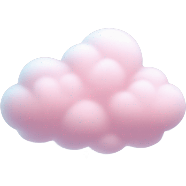 Pink cloud with snow and snowflakes falling underneath  emoji