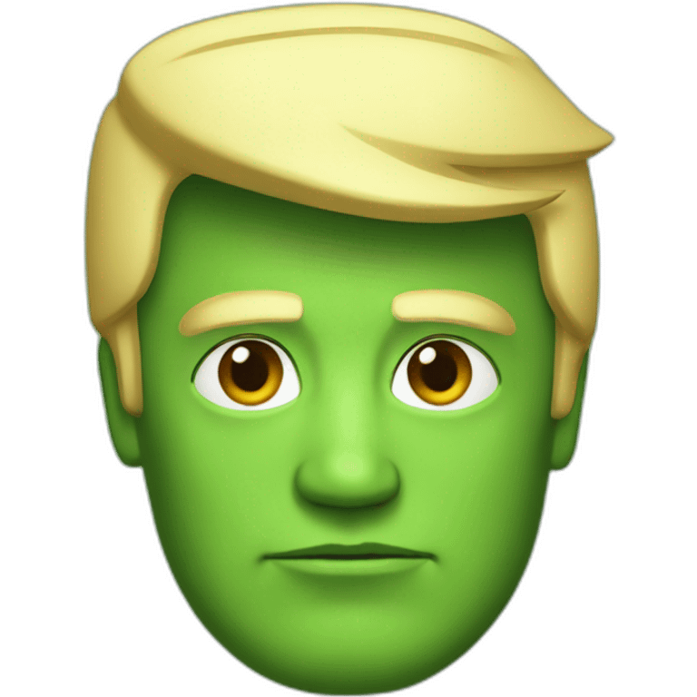 donald trump green skin emoji