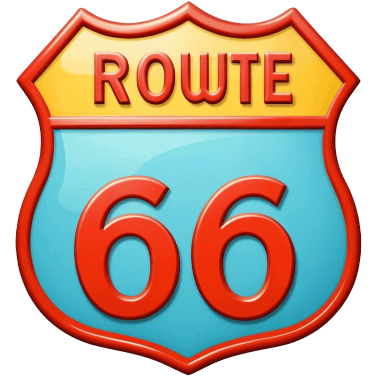 route 66 shield emoji