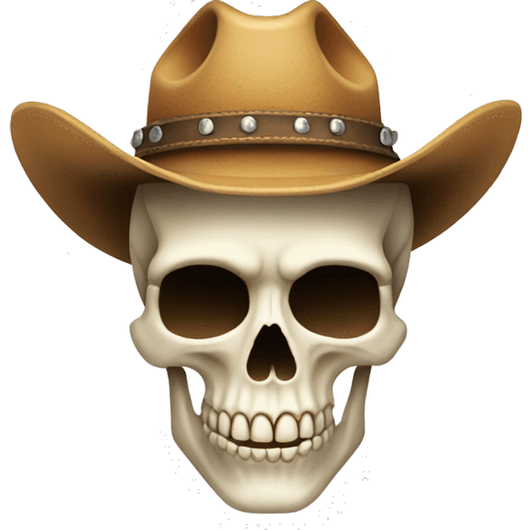 Skull with cowboy hat  emoji