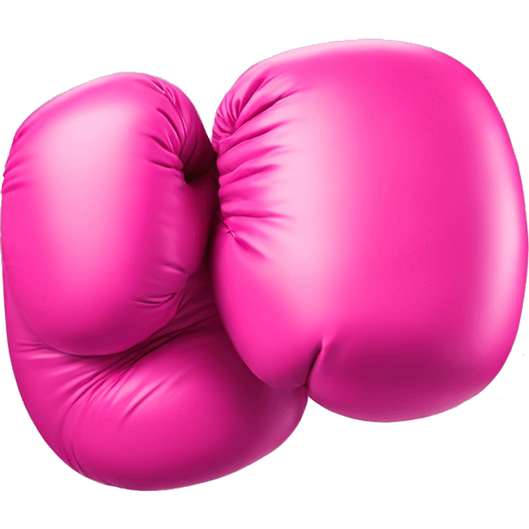 Pink boxing glove emoji