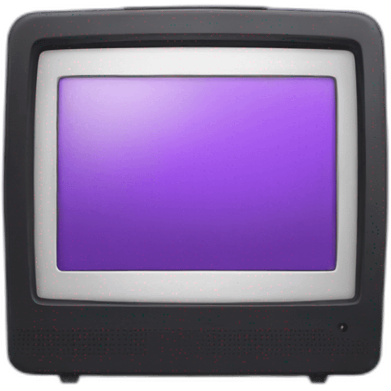 Purple portable monitor emoji