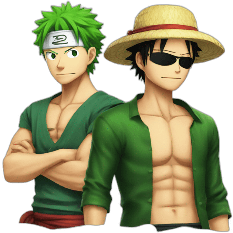 Zoro et Luffy emoji