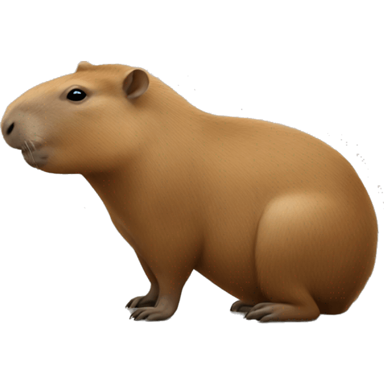  Un capibara bianco emoji