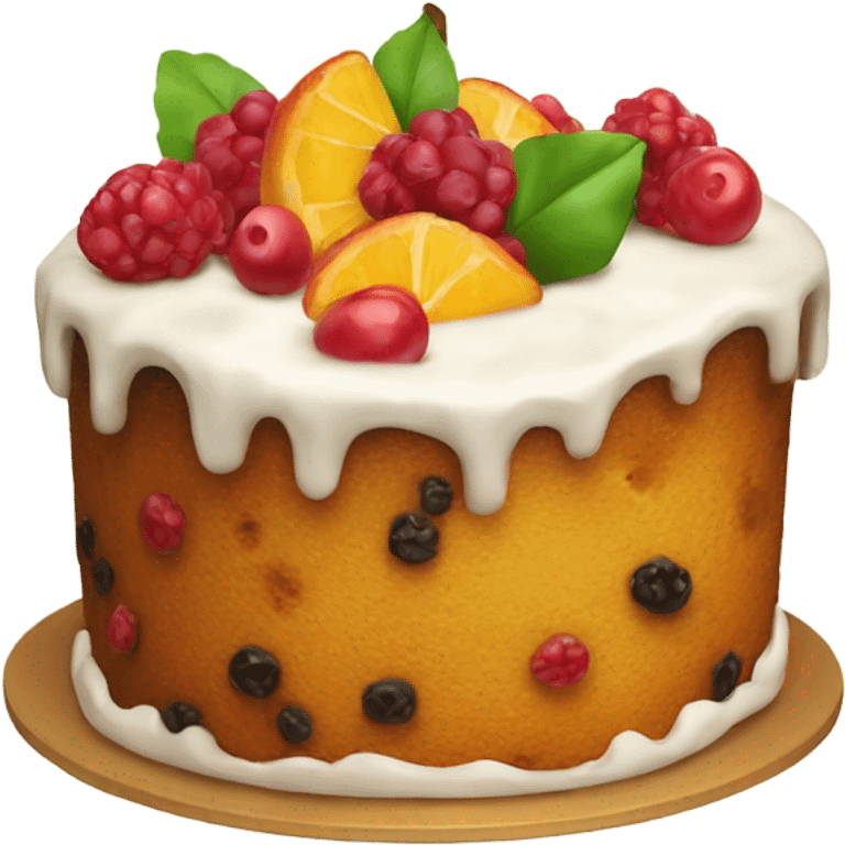 fruit cake emoji