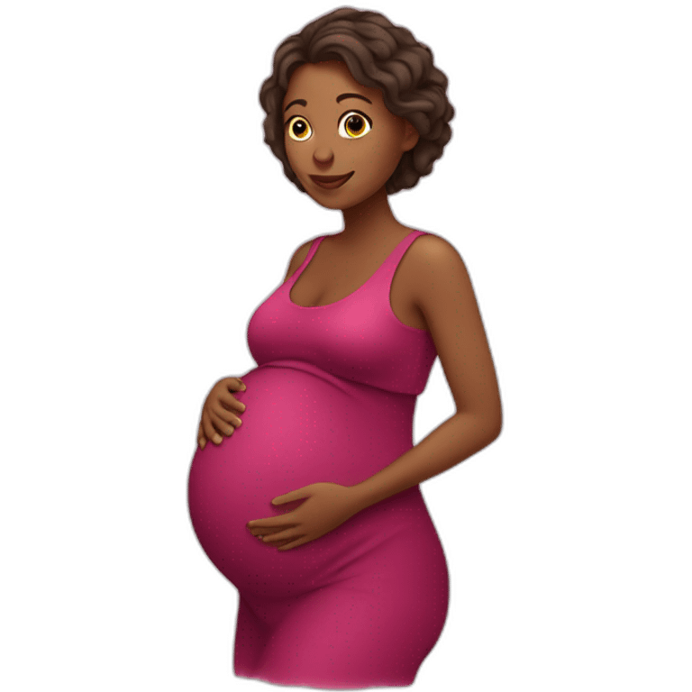 pregnant woman emoji