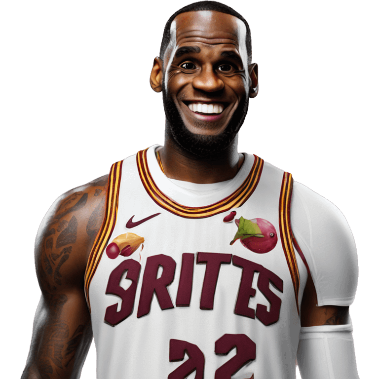 lebron james holding a sprite cranberry emoji