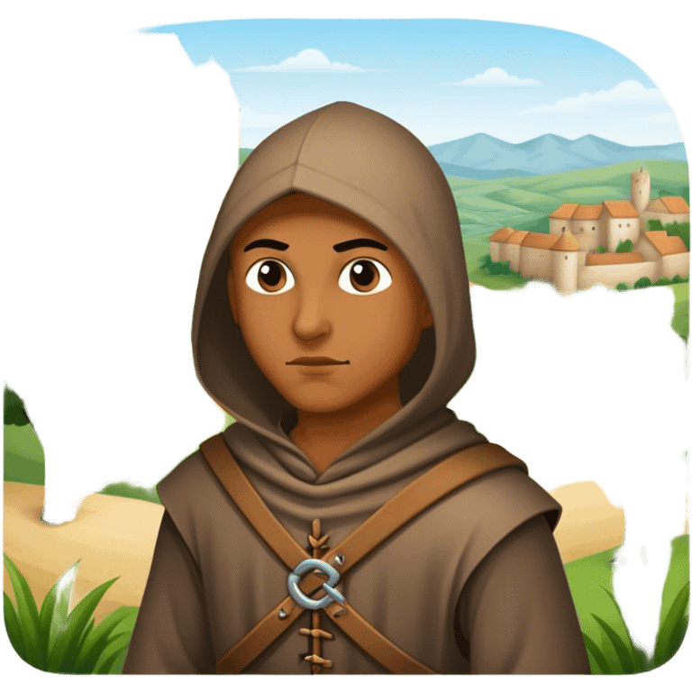 medieval thief in landscape emoji