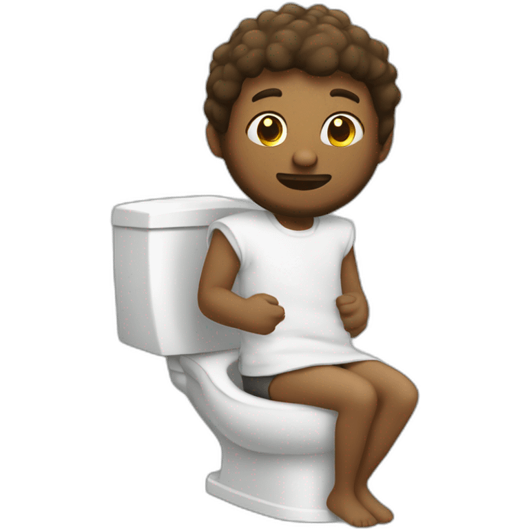 Emmanuel sur les toilettes emoji