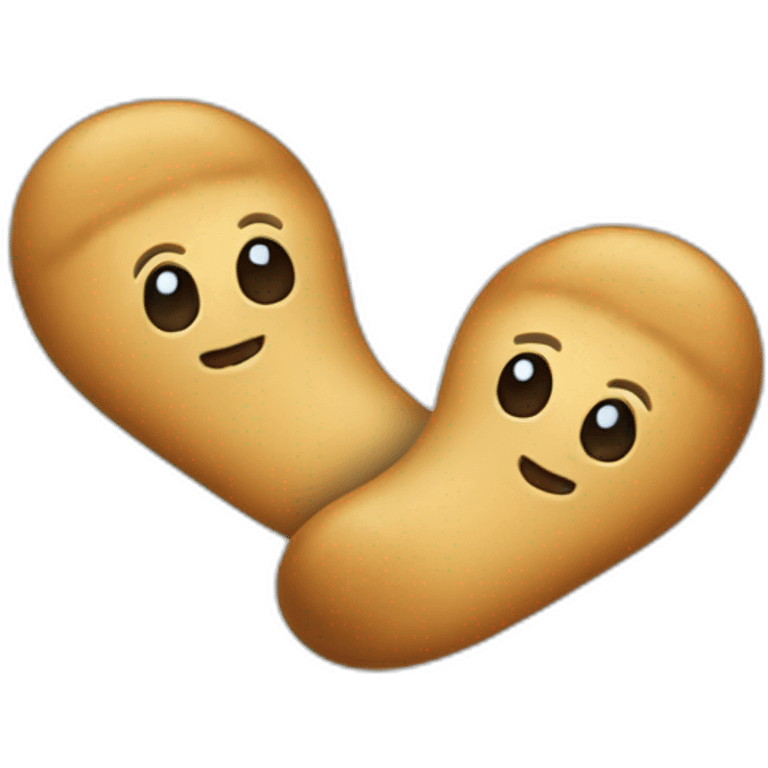 Chaussette cacahuètes emoji