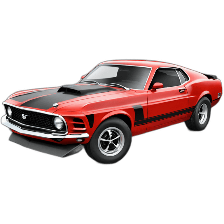 Red mustang mach 1 emoji