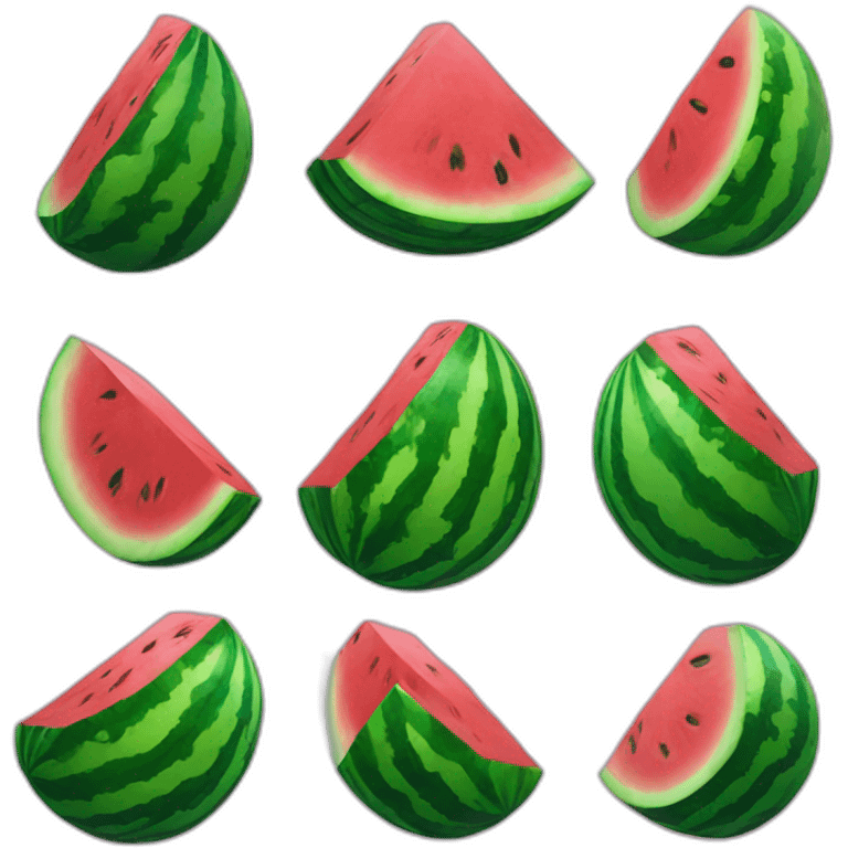 Watermelon lokkslike a halloween pumpkin emoji