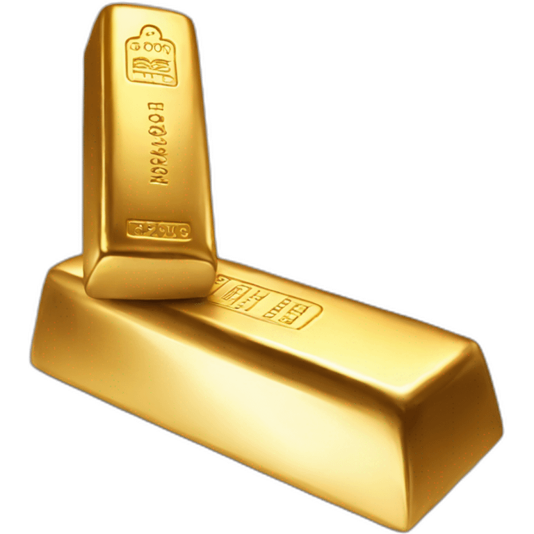 gold bar in hand emoji