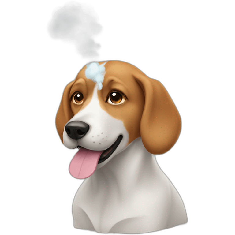 dog + vape emoji