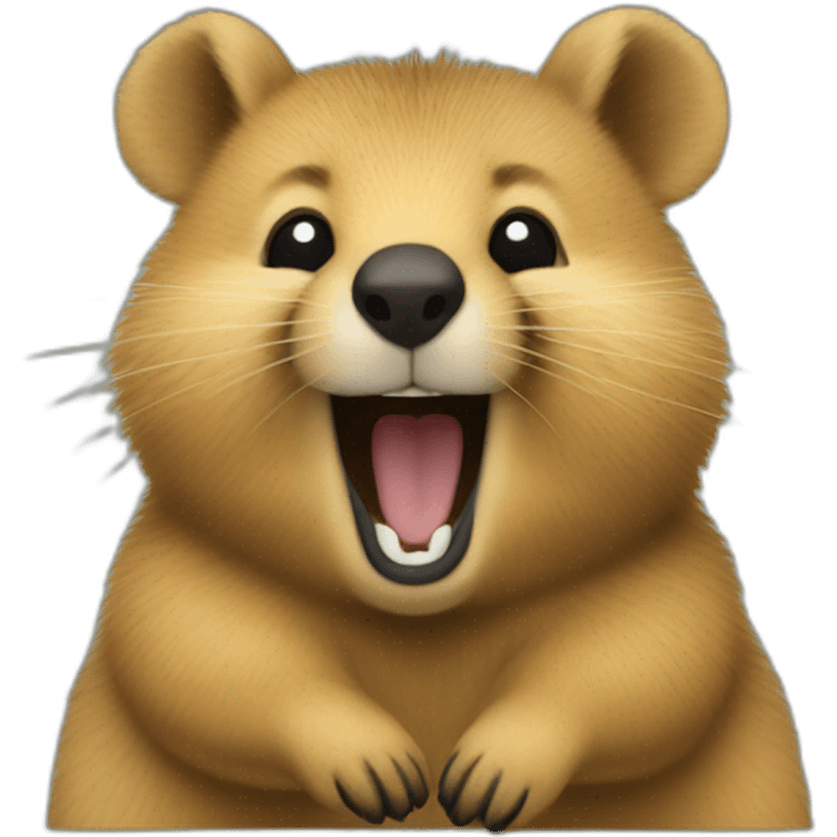 quokka smiling very simple emoji