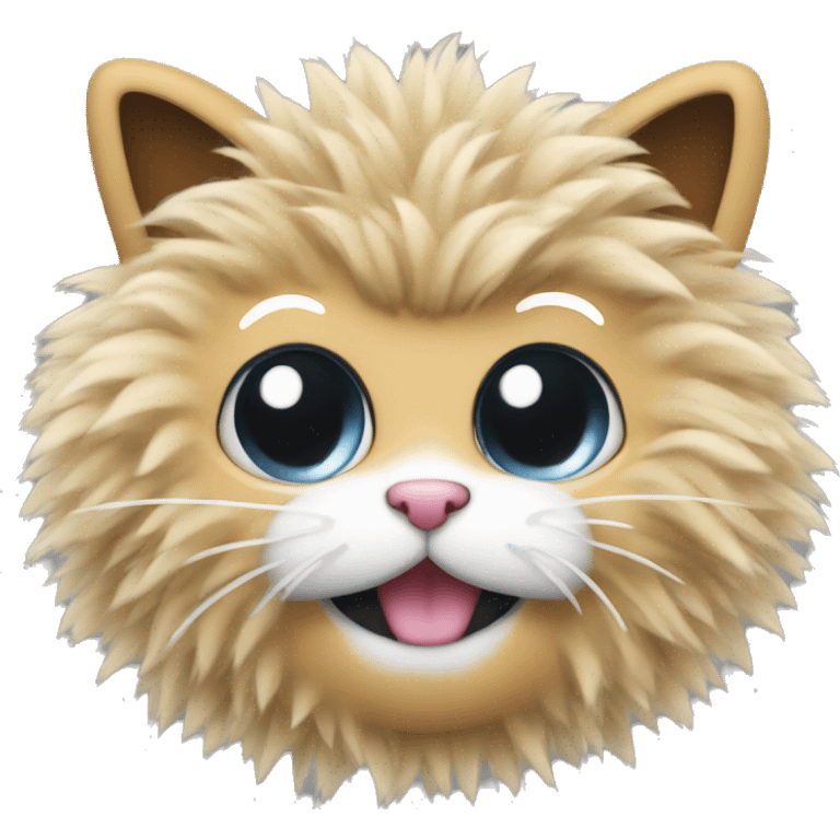 cat pom poms chee
 emoji