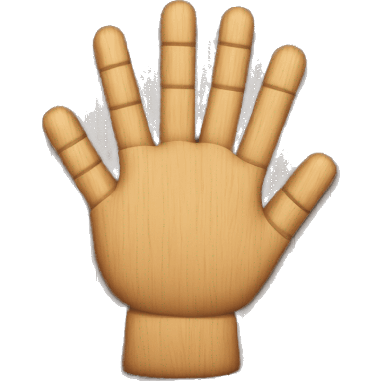 wood hand emoji