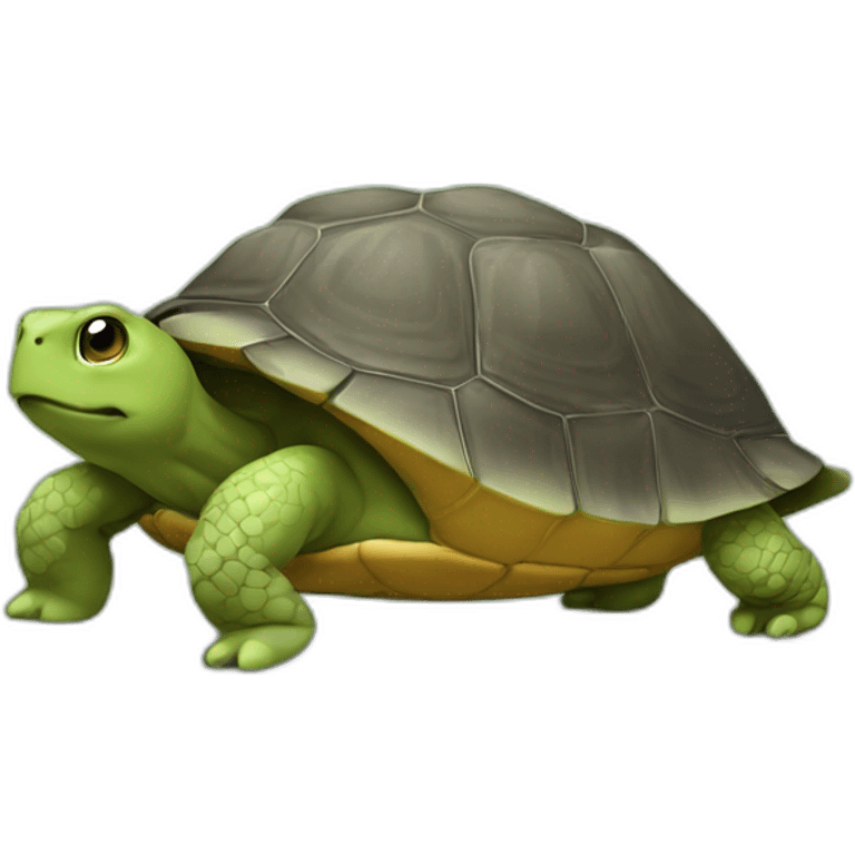 caca sur tortue emoji