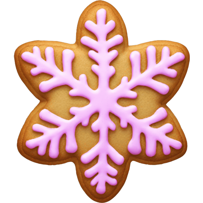 pink snowflake cookie  emoji