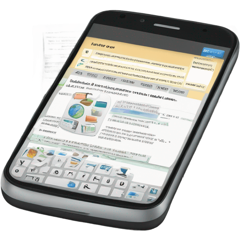 documents inside of a phone emoji