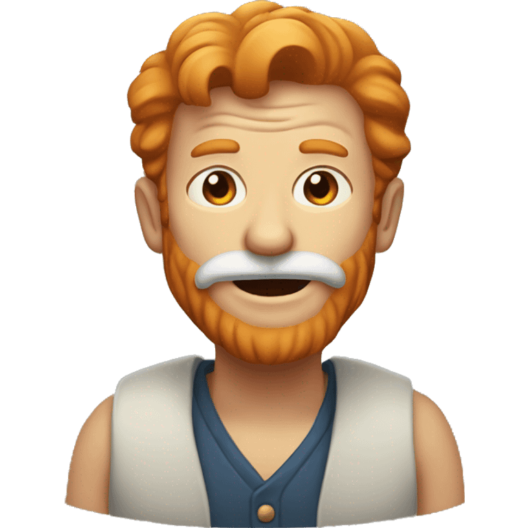 Old ginger man emoji