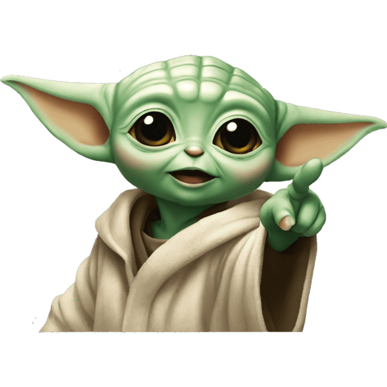 baby yoda pointing the finger at me emoji