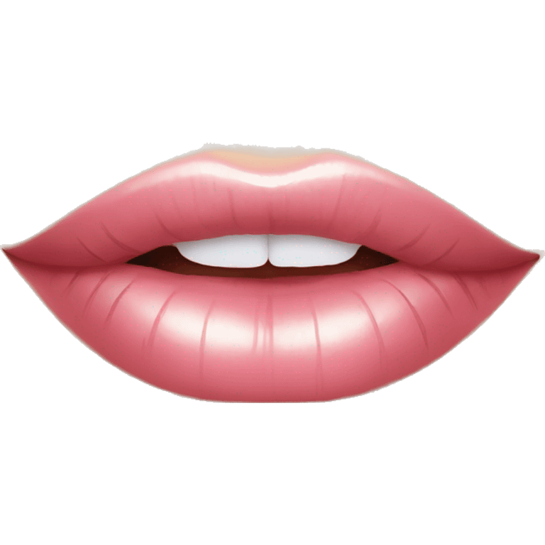 Permanent makeup lips emoji