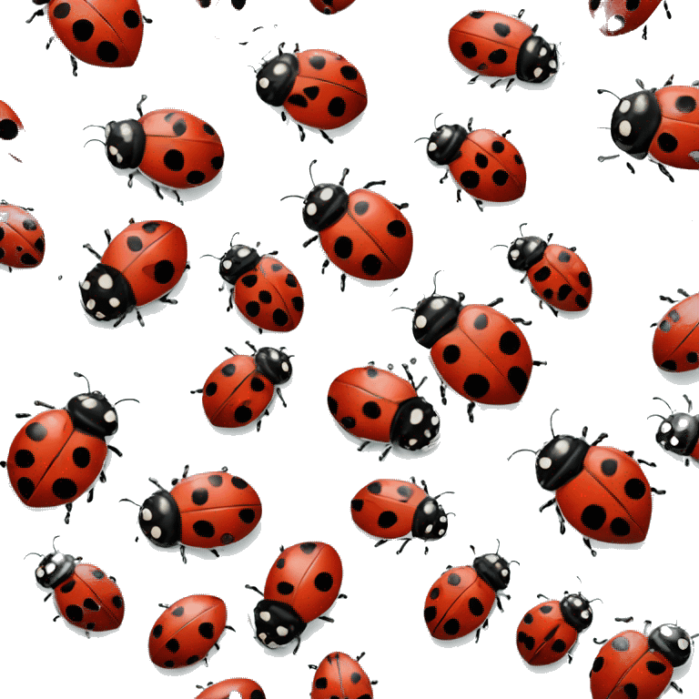 lady bug with heart spots emoji