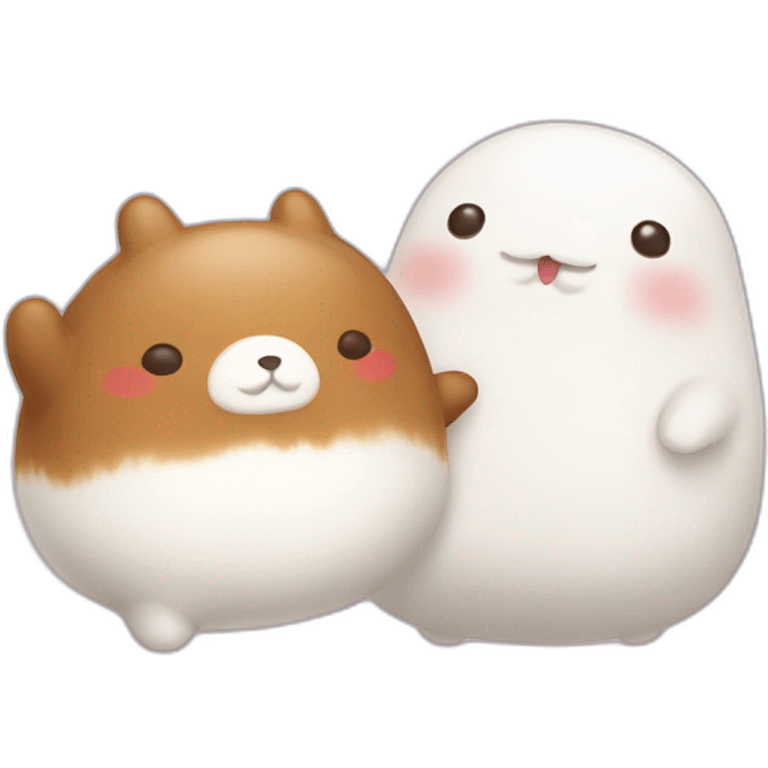 Molang and Piu piu emoji