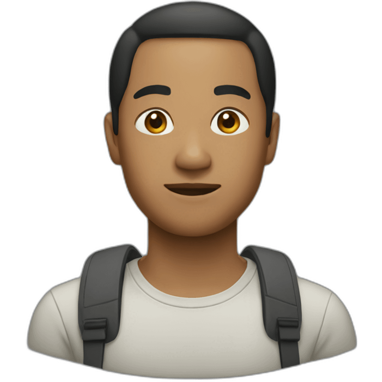 Black asian emoji