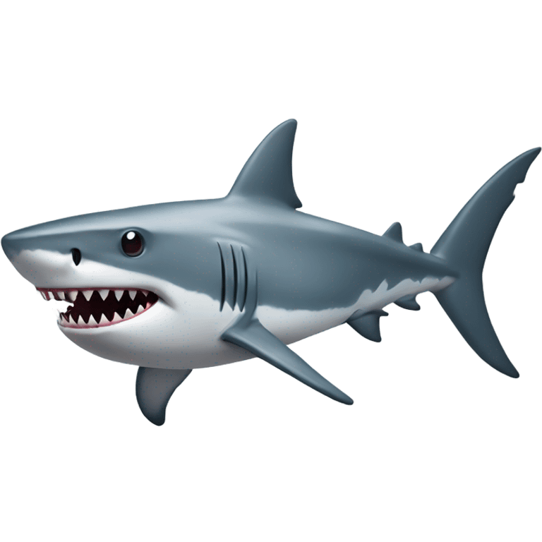 Shark as a machine emoji