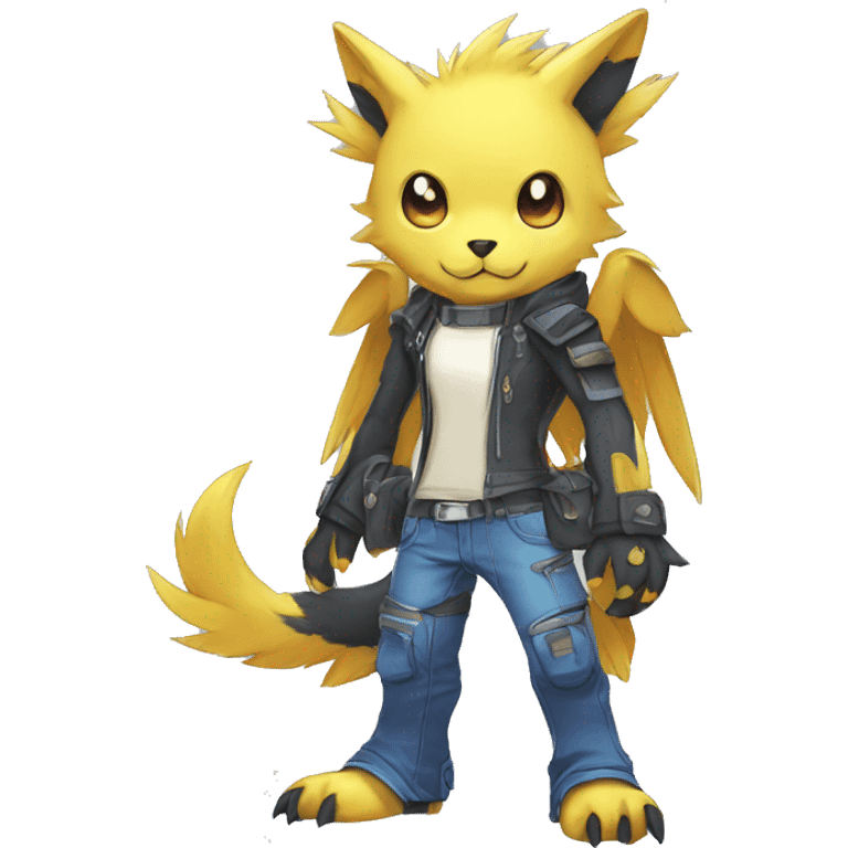  kawaii cool edgy Digimon-Fakemon-animal full body emoji