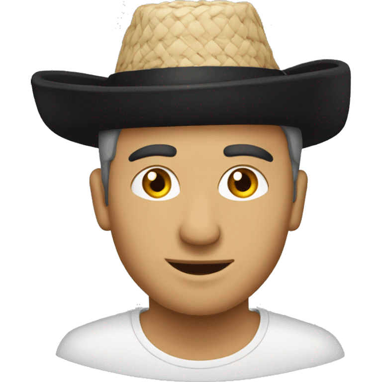 man wearing the albanian plis tradituonal hat emoji