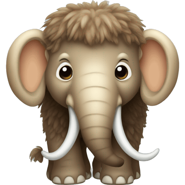 cute baby wooly mammoth emoji