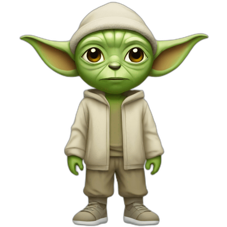 yoda in a sport outfit emoji