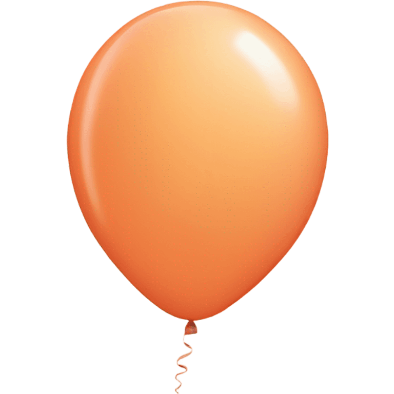 Peach colored balloon emoji