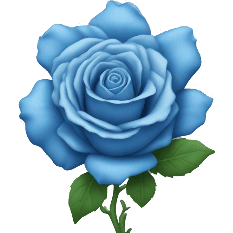 Blue rose with lots of pedals emoji