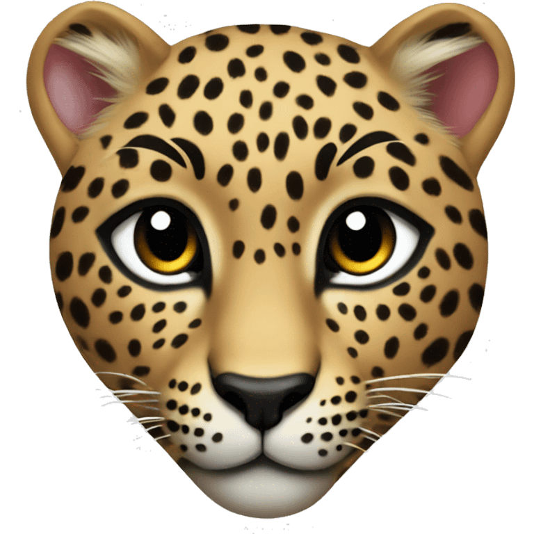 Leopard heart emoji