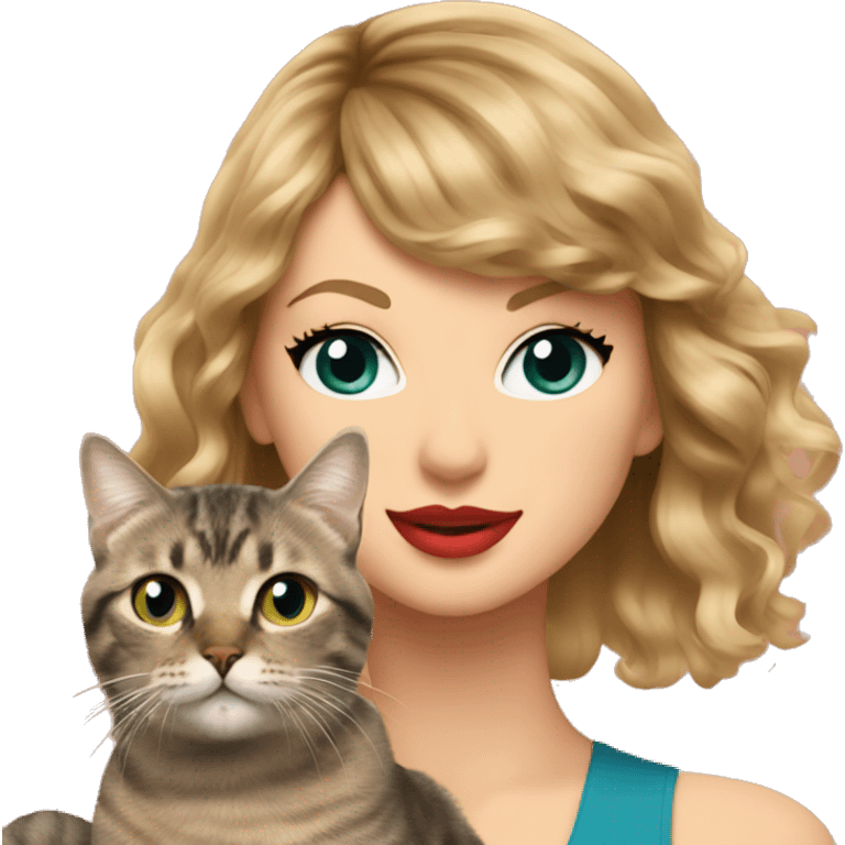 taylor swift with a cat emoji