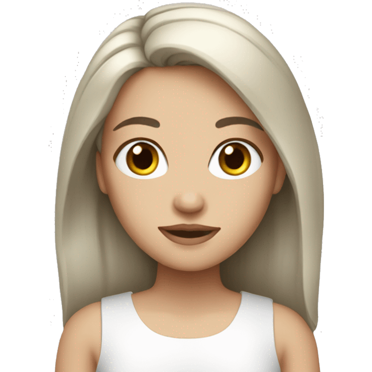 White brunette girl emoji