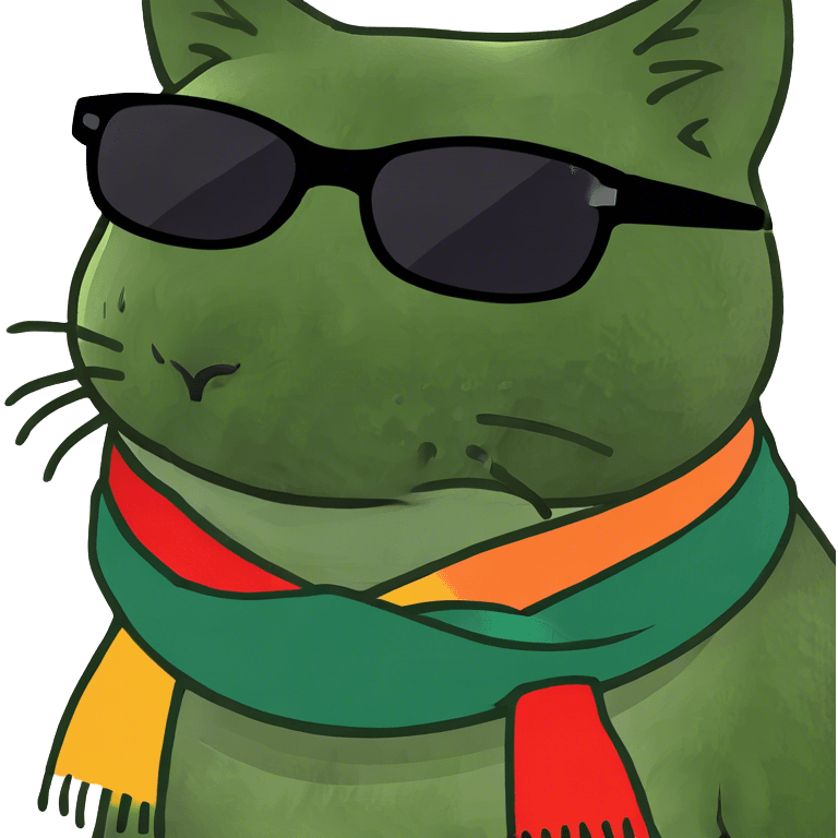 Cat with sunglasses emoji