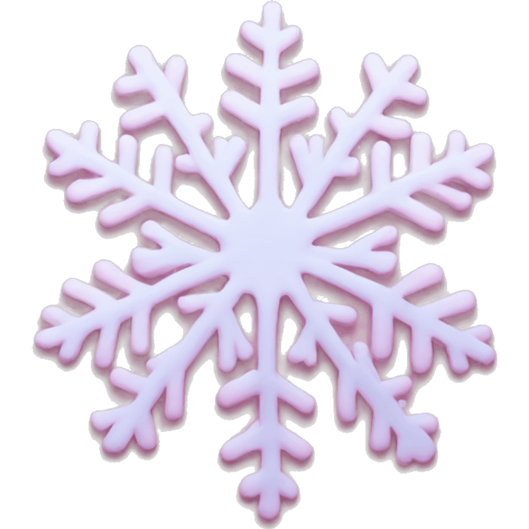 pastel pink snowflake  emoji