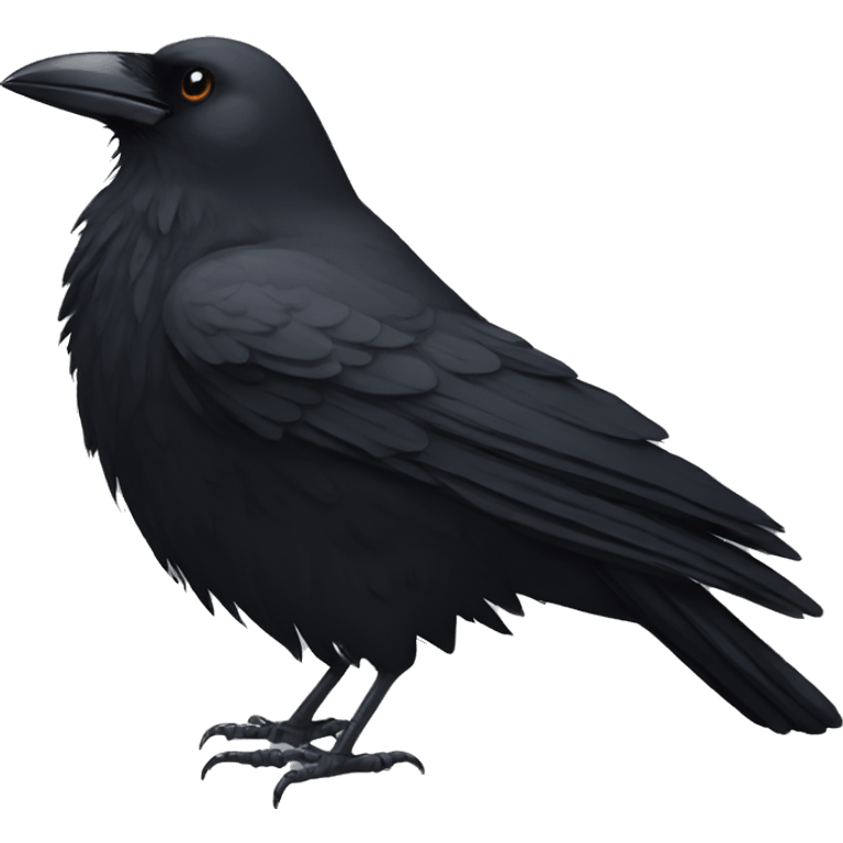 a crow emoji