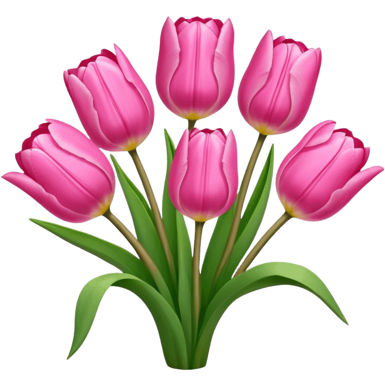 pink tulips emoji