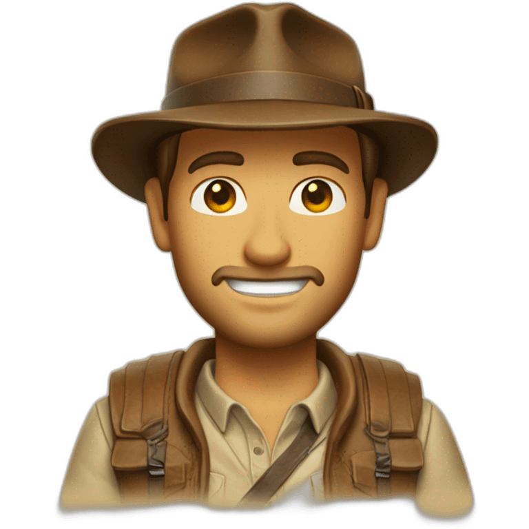 Indiana Jones skieur emoji